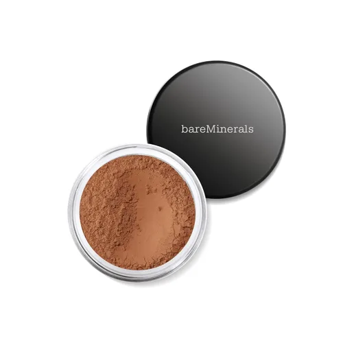 bareMinerals Bronceador facial completo, polvo suelto sin talco, mezclable para un brillo de aspecto natural, libre de crueldad, vegano