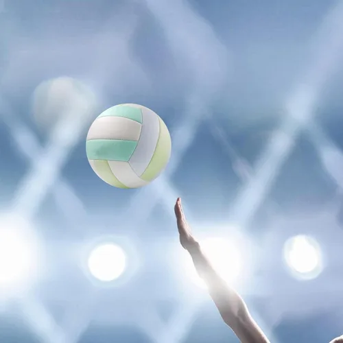 Vista 5 de MYCENSE Balón de voleibol de playa oficial tamaño 5, pelota de voleibol de voleibol interior para adolescentes, color azul
