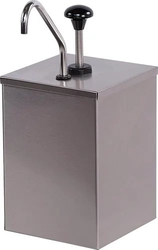 Carlisle FoodService Products CFS 386010 Bomba de condimentos de alto volumen con carcasa de 1 galón, acero inoxidable