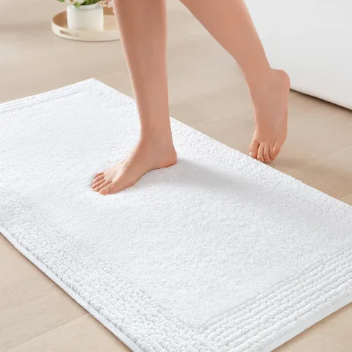 Vista 25 de Madison Park Esplendor - Alfombra reversible 100% algodón copetudo para baño de calidad hotelera de lujo con pelo medio, 3000 GSM, absorbente