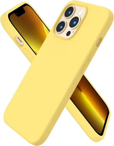 Vista 16 de ORNARTO Funda compatible con iPhone 13 Pro 6.1, silicona líquida delgada de 3 capas de goma de gel suave cubierta completa de 6.1 pulgadas, azul