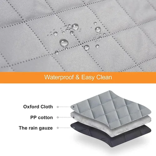 Vista 8 de GXT Funda Protectora para Asiento Trasero de Perro para Coches, SUV y Camiones con Ventana de Malla, Material Resistente a Arañazos, Antideslizante