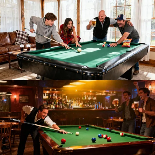 Vista 7 de GARSEN Billiard Canada 6A Maple Pool Cue Stick 58 pulgadas House Bar Pool Cuero Marrón