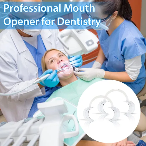 Vista 3 de EZGO 20 piezas (tamaño S) en forma de C, para blanquear mejillas, abridor de boca dental, retractor dental para mejillas para juego de protección