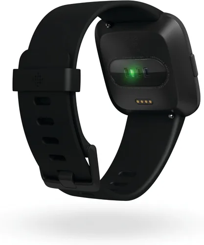Vista 5 de Fitbit Versa Reloj Inteligente, Negro/Aluminio Negro, Talla Única (Correas S y L Incluidas)
