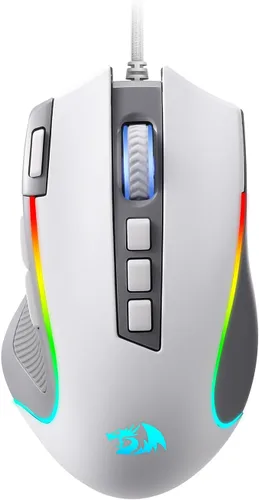 Vista 9 de Redragon M612 Predator RGB - Mouse para juegos con cable óptico de 8000 DPI con 11 botones programables y 5 modos de retroiluminación, software