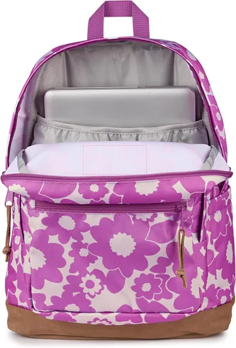 Vista 5 de JanSport Right Pack - Mochila duradera con funda acolchada para laptop de 15 pulgadas, amplio compartimento principal y bolsillo integrado