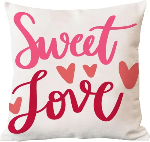 Vista 5 de Funda de almohada romántica para el día de San Valentín, funda de cojín para boda, compromiso, aniversario, decoración del hogar, sofá, sala
