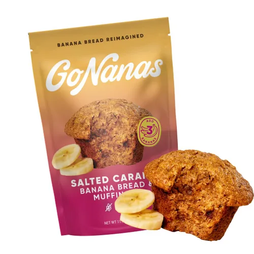Vista 15 de GoNanas Mezcla original de pan de harina de avena y plátano, adecuada para dietas veganas a base de plantas, aperitivos sin gluten, aperitivos