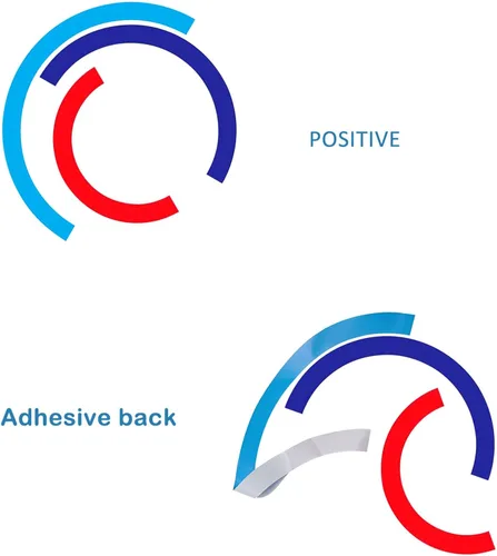 Vista 4 de ramuel Compatible con calcomanías para capó de automóvil, calcomanías divertidas de vinilo para decoración de emblema de BMW, calcomanías adhesivas