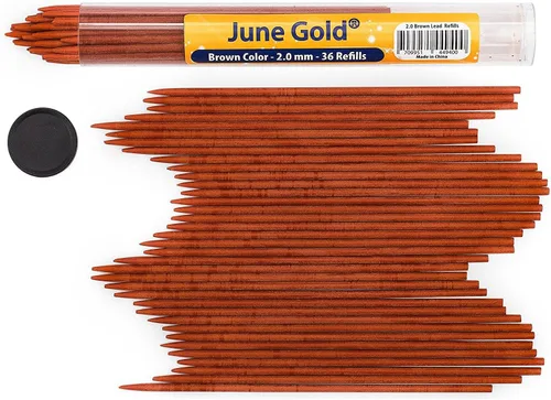 Vista 17 de June Gold repuesto de grafito resistente a quiebres con cómodo dispensador, Arcoiris (Rainbow)