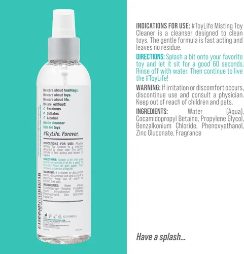 Vista 3 de #ToyLife Limpiador de juguetes de nebulización multiusos, solución de limpieza multiusos, cantidad perfecta, 8 onzas líquidas