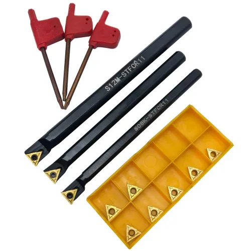 Vista 12 de 20pcs DCMT21.51 DCMT21.52 DCMT070204 DCMT070208 Insertos de carburo Torno Insertos de torneado Herramienta de torneado Recubierto multicapa Insertos