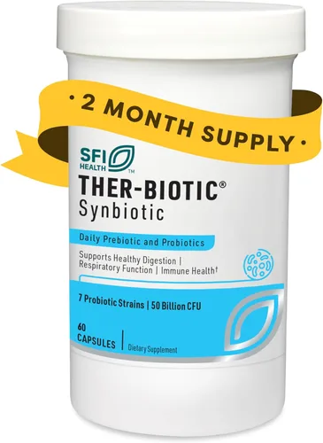 SFI Health Klaire Labs Ther-Biotic Sinbiótico Prebióticos y Probióticos para Mujeres y Hombres - Probiótico Diario con Prebiótico Bajo en FODMAP -