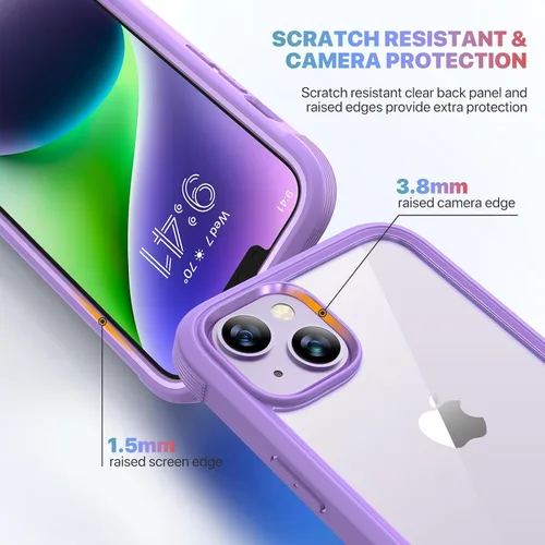 Vista 286 de DIACLARA - Funda transparente compatible con iPhone XR 6.1 pulgadas 2018