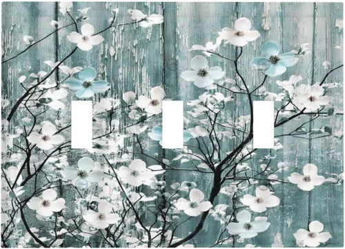 Vista 38 de Cubiertas de Placa de Pared Dúplex Individual Bosque Otoñal Hojas de Arce, Cubierta de Interruptor de Luz 1 Gang, Placa de Salida Decorativa