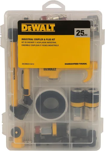 DEWALT Kit de acoplador y enchufe industrial de 25 piezas (DXCM024-0412)