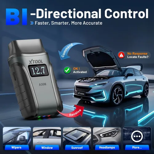 Vista 4 de Herramienta de diagnóstico del escáner OBD2 XTOOL Anyscan A30M V2.0, herramienta de escaneo bidireccional inalámbrico 2026 con actualizaciones