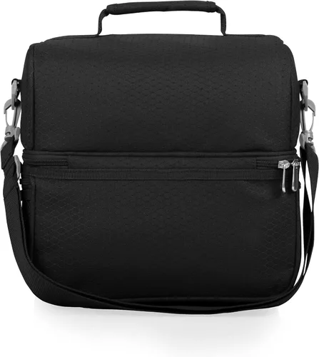 Vista 6 de PICNIC TIME Disney Mickey Mouse Pranzo Bolsa de Almuerzo, Lonchera Aislada con Juego de Utensilios, Bolsa Refrigerante para Almuerzo, (Negro), 11 x