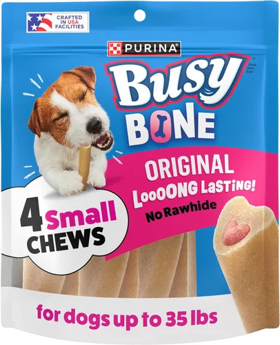 Vista 17 de Purina Busy Huesos para Perros de Raza Pequeña Fabricados en Instalaciones de EE.UU., Mini - Bolsa de 20