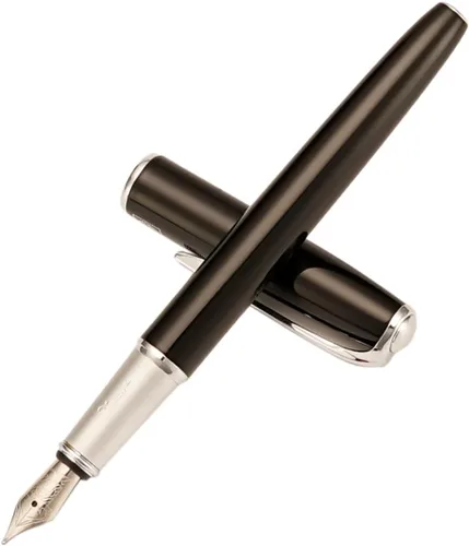 Vista 10 de erofa Picasso 916 - Pluma estilográfica negra mate con caja, bolígrafo de caligrafía doblada de titanio negro