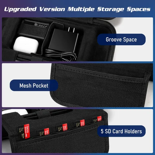 Vista 3 de TOQIBO Funda protectora de transporte para cubierta de vapor, funda de transporte portátil compatible con consola de vapor y accesorios, funda