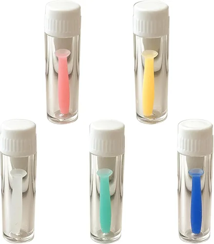 Vista 2 de Herramienta de eliminación de lentes de contacto verde, émbolo de silicona para lentes suaves y duras, accesorio multiusos, herramienta auxiliar