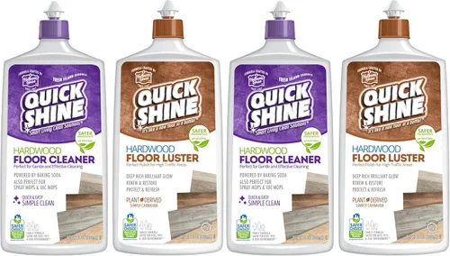 Vista 12 de Quick Shine Limpiador de pisos de madera dura y esmalte de piso de madera con botellas de carnauba derivadas de plantas de 2 a 27 onzas, elimina