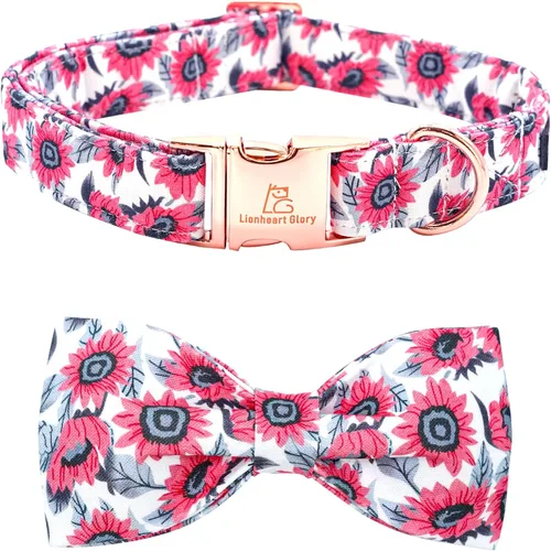 Vista 22 de Lionheart glory Collar de perro con bandera estadounidense del 4 de julio, collar con lazo para perro, Día de la Independencia, resistente