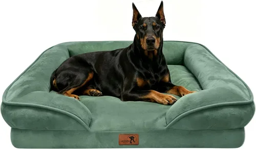 Vista 53 de Spotted Play Cama ortopédica para perros con lados, sofá cama para perros pequeños, sofá cama de espuma de apoyo para mascotas con funda extraíble