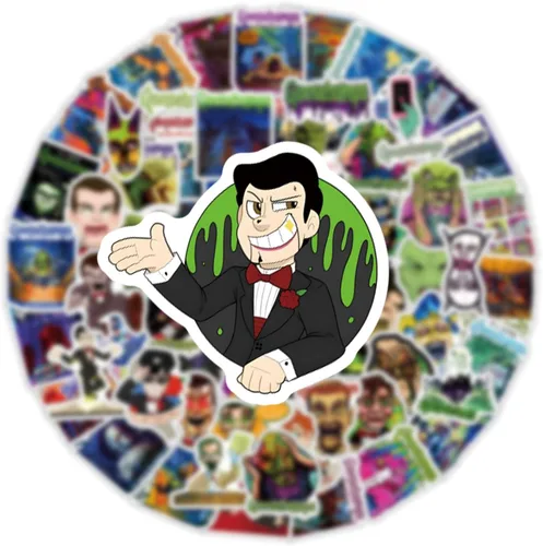 Vista 6 de 65 calcomanías de piel de gallina, de suspenso de terror, estética, impermeable, calcomanías de vinilo para botella de agua, laptop, teléfono