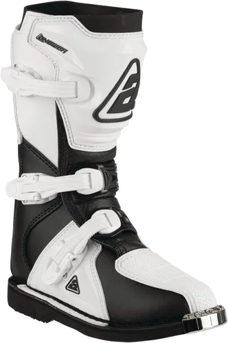 Vista 2 de Answer Racing 446641 Powersports Equipo de protección para motocross: botas AR1, negro/rojo, talla juvenil 1, 1 par