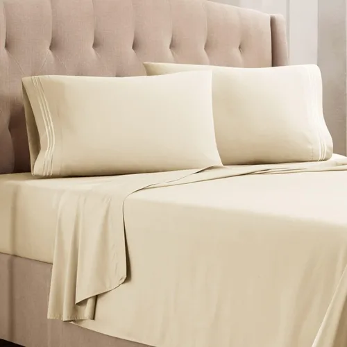 Empyrean Juego de sábanas individuales - 110 GSM 4 piezas de sábanas para cama individual, sábanas de tamaño individual doble cepillado, sábanas y