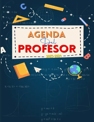 Agenda Del Profesor 2023-2024 Semanal Cuaderno del Profesor - Semana Vista - Año Escolar (Septiembre de 2023 a Agosto de 2024) Regalo Perfecto para