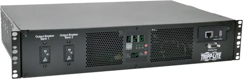 Vista 4 de Tripp Lite PDU monofásico ATS/conmutada de 1.4kW con interfaz de plataforma LX, salidas de 120 V (8 5-15R), 2 entradas 5-15P 120V 12 pies, montaje