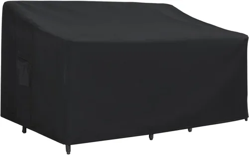Vista 9 de ABCCANOPY Funda de asiento apilable para muebles, funda impermeable para silla al aire libre, resistente al viento y al polvo, resistente al