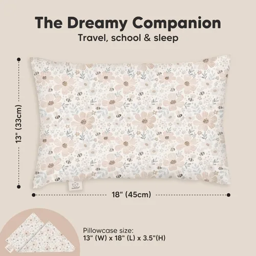 Vista 179 de KeaBabies - Almohada con funda para niños pequeños, almohada My Little Dreamy de 13 x 18 pulgadas (ABC Land)