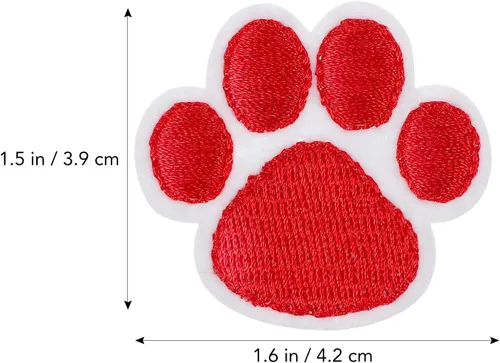 Vista 5 de 20 parches bordados con estampado de pata para ropa, apliques de manualidades para jeans, sombreros, mochilas y chaquetas