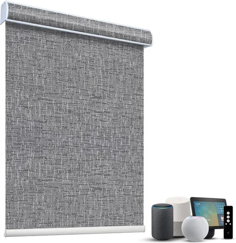 Vista 29 de SmartWings Persianas Motorizadas con Sombras para Ventana Control Remoto Funciona con Thread Apple Homekit Z-Wave Alexa 100% Blackout de Doble Cara