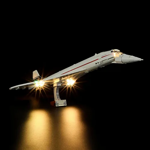 Vista 2 de Lightailing Luz para Lego- 10318 Concorde - Kit de iluminación LED compatible con el modelo de bloques de construcción Lego - NO incluido el juego