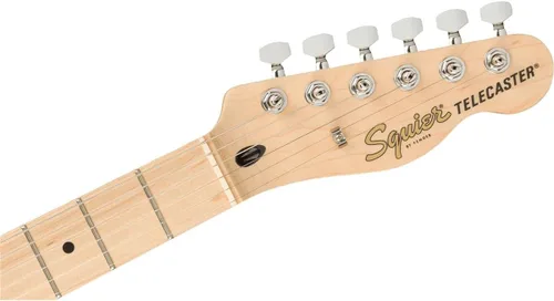 Vista 5 de Squier Affinity Series Deluxe Telecaster - Guitarra eléctrica, con 2 años de garantía, negro, diapasón de arce