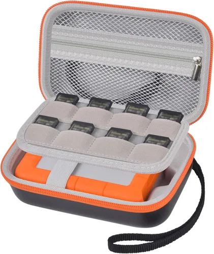 Vista 10 de Funda para LaCie Rugged Mini 1TB/ 2TB/ 4TB/ 5TB/Thunderbolt 3.0 2.0 USB-C Disco duro externo HDD portátil, soporte de almacenamiento para discos