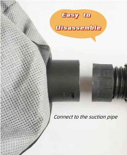 Vista 6 de Kikeep Lijadora de paneles de yeso Bolsa de recolección de polvo Bolsa de recolección de máquina de rectificado de pared, accesorio para lijadora