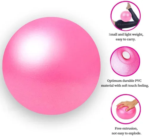 Vista 4 de Mini Pilates Exercise Yoga Ball, 9 Inch Small Inflatable Exercise Yoga Ball,Core Training and Physical Therapy Equipment, with Pump